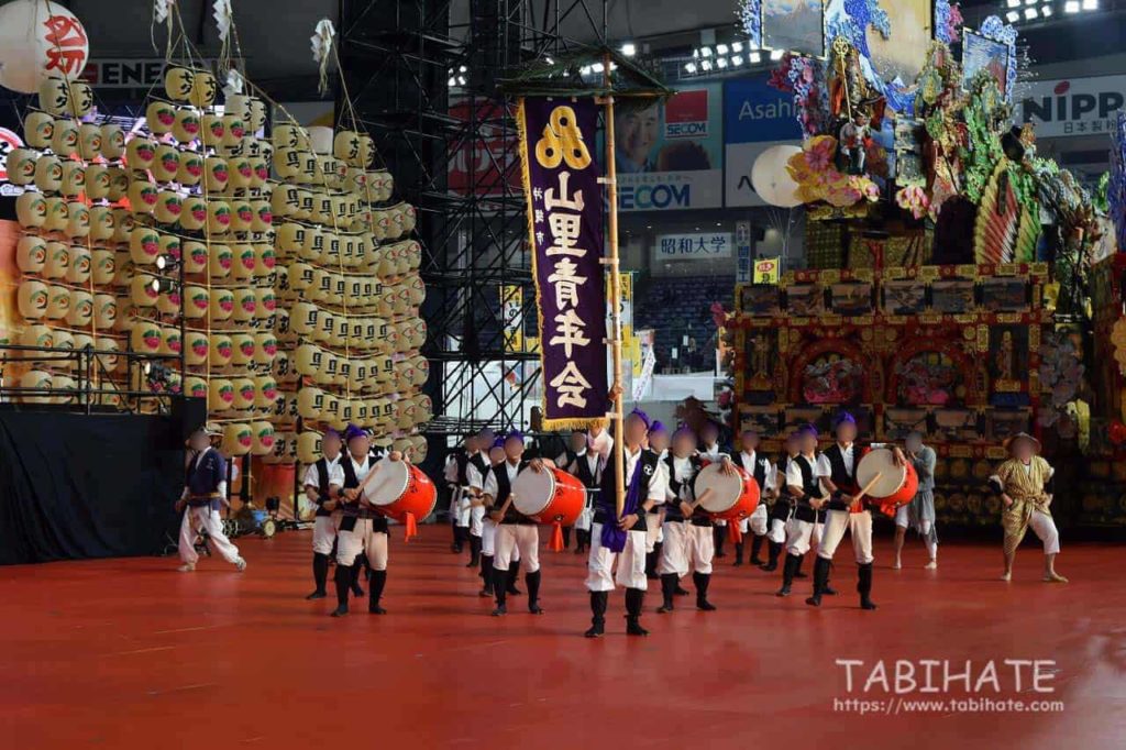 ふるさと祭り東京でみられる沖縄全島エイサー祭りのようす2