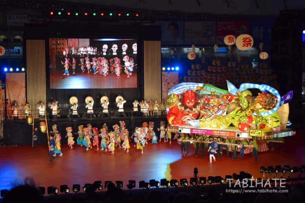 ふるさと祭り東京でみられる青森ねぶた祭りのようす2