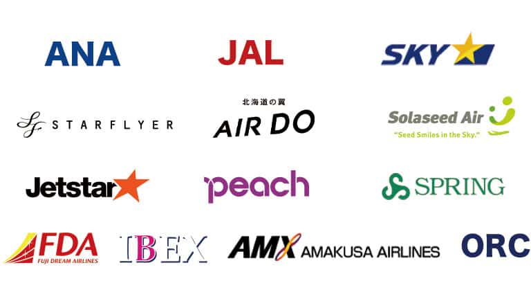 さくらトラベルの取扱航空会社