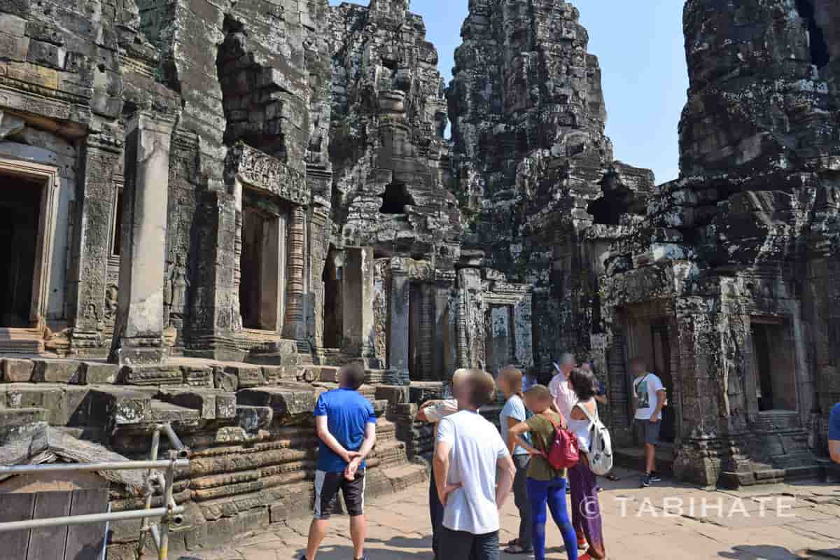 バイヨン寺院の第三層テラス
