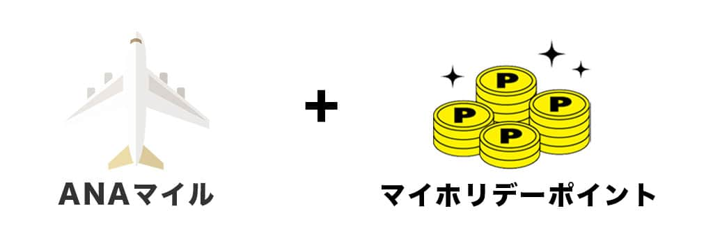 ANAマイルとマイホリデーポイントが貯まる